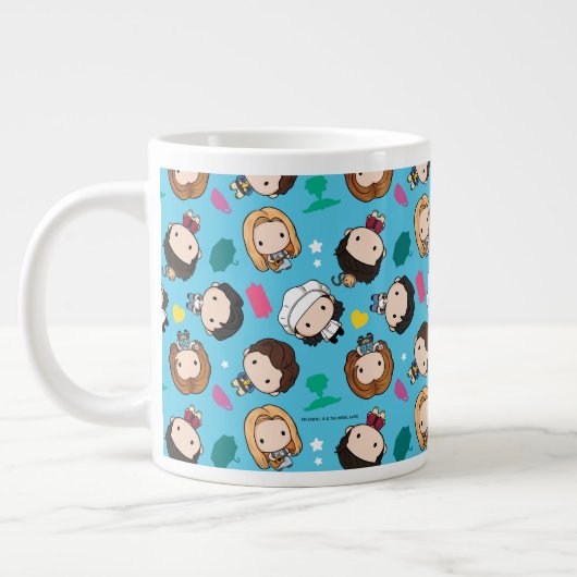 FRIENDS™ | Karakter Chibi Pattern Grote Koffiekop (Links)