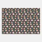 FRIENDS™ | Karakter Chibi Pattern Inpakpapier Vel (Voorkant 3)