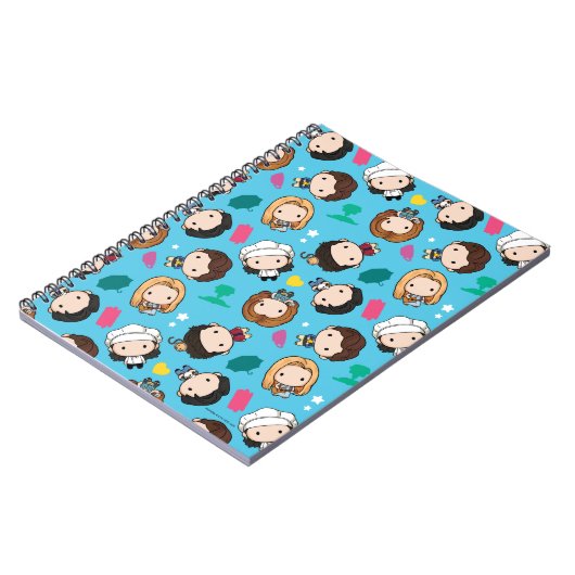 FRIENDS™ | Karakter Chibi Pattern Notitieboek (Linkerzijde)