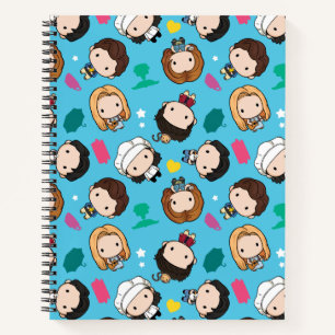 FRIENDS™   Karakter Chibi Pattern Notitieboek