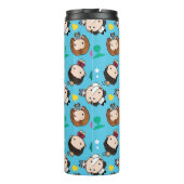 FRIENDS™ | Karakter Chibi Pattern Thermosbeker (Achterkant)