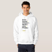 FRIENDS™ | Karakter Namen 2 Hoodie (Voorkant volledig)