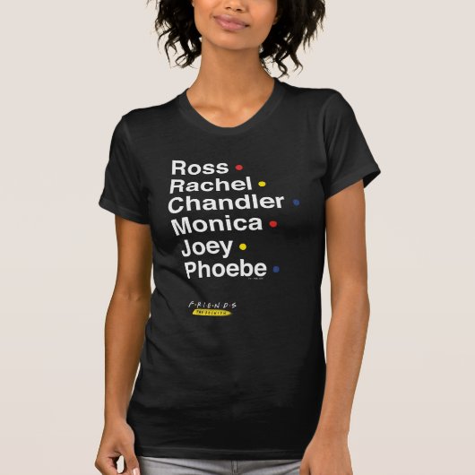 FRIENDS™ | Karakter Namen T-shirt (Voorkant)