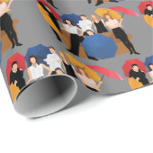 FRIENDS™ Karakter Silhouet Cadeaupapier (Rol Hoek)