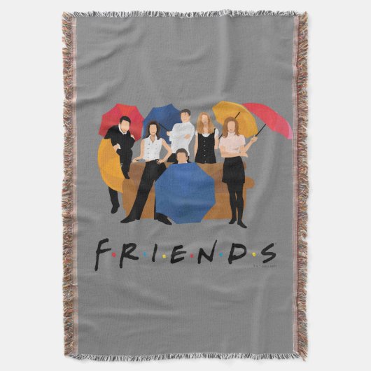 FRIENDS™ Karakter Silhouet Deken (Voorkant Verticaal)