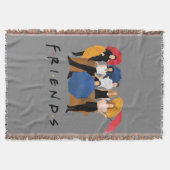 FRIENDS™ Karakter Silhouet Deken (Voorkant)
