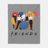 FRIENDS™ Karakter Silhouet Fleece Deken (Voorkant)