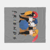 FRIENDS™ Karakter Silhouet Fleece Deken (Voorkant (Horizontaal))