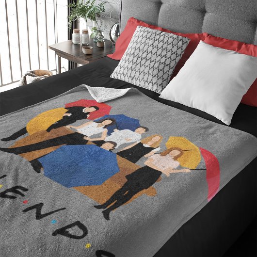 FRIENDS™ Karakter Silhouet Fleece Deken