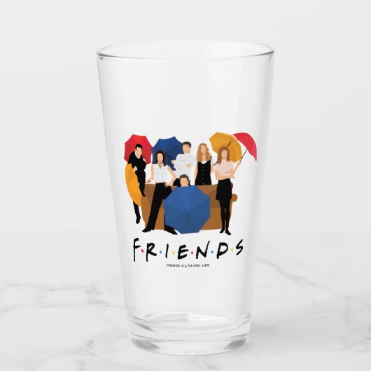 FRIENDS™ Karakter Silhouet Glas (Voorkant)