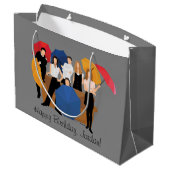 FRIENDS™ Karakter Silhouet Groot Cadeauzakje (Achterkant Gekanteld)