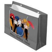 FRIENDS™ Karakter Silhouet Groot Cadeauzakje (Voorkant Gekanteld)