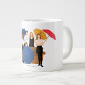 FRIENDS™ Karakter Silhouet Grote Koffiekop (Voorkant rechts)