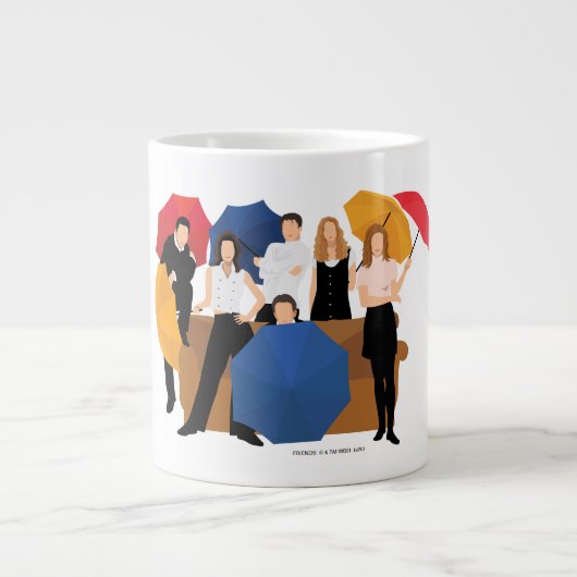 FRIENDS™ Karakter Silhouet Grote Koffiekop (Voorkant)