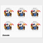 FRIENDS™ Karakter Silhouet | Kerstcadeau Label (Vel)