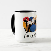 FRIENDS™ Karakter Silhouet Mok (Voorkant links)