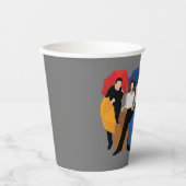 FRIENDS™ Karakter Silhouet Papieren Bekers (Voorkant)