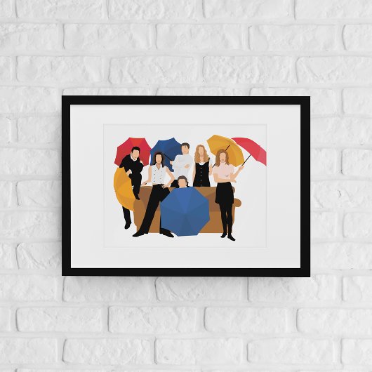 FRIENDS™ Karakter Silhouet Poster