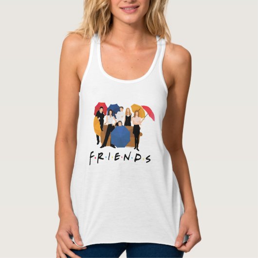 FRIENDS™ Karakter Silhouet Tanktop (Voorkant)