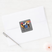 FRIENDS™ Karakter Silhouet Vierkante Sticker (Envelop)