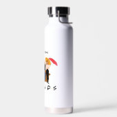 FRIENDS™ Karakter Silhouet | Voeg je naam toe Waterfles (Links)