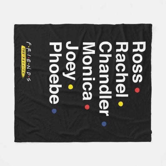 FRIENDS™ | Karakternamen Fleece Deken (Voorkant (Horizontaal))