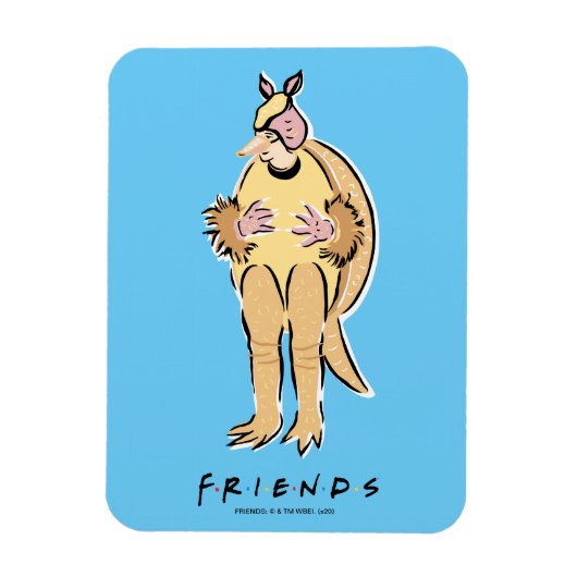 FRIENDS™ | Kerst Armadillo Magneet (Verticaal)