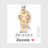 FRIENDS™ | Kerst Armadillo Sticker (Vel)