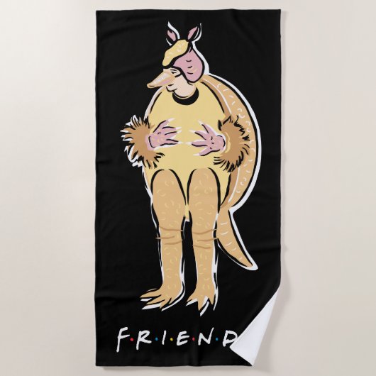 FRIENDS™ | Kerst Armadillo Strandlaken (Voorkant)