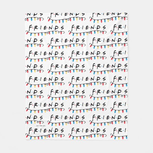 FRIENDS™ | Kerstverlichting Logo Fleece Deken (Voorkant)