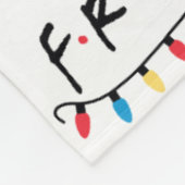 FRIENDS™ | Kerstverlichting Logo Fleece Deken (Hoek)