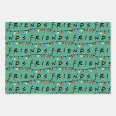 FRIENDS™ | Kerstverlichting Logo Inpakpapier Vel (Voorkant 3)