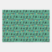 FRIENDS™ | Kerstverlichting Logo Inpakpapier Vel (Voorkant)
