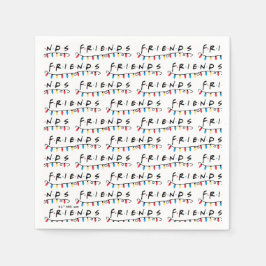 FRIENDS™ | Kerstverlichting Logo Servet