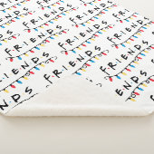 FRIENDS™ | Kerstverlichting Logo Sherpa Deken (3/4)
