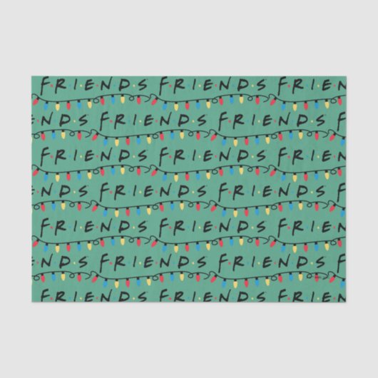 FRIENDS™ | Kerstverlichting Logo Tissuepapier (Voorkant)