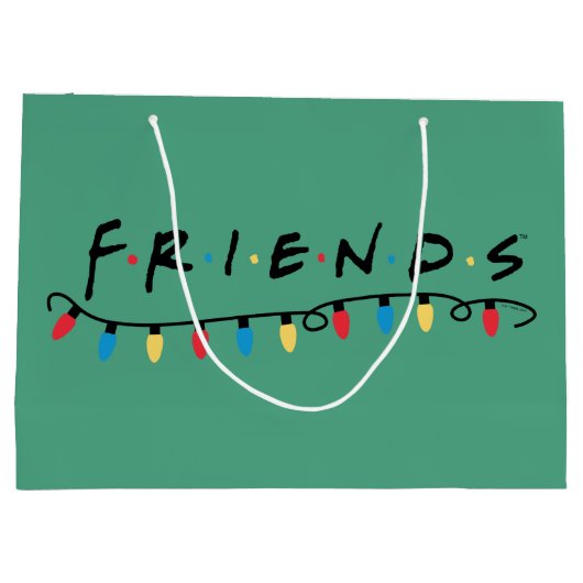 FRIENDS™ | Kerstverlichtingslogo Groot Cadeauzakje (Achterkant)
