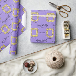 FRIENDS™ | Kijkgaatje Frame Verjaardag Cadeaupapier