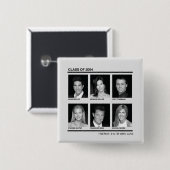 FRIENDS™ | Klas van 2004 Vierkante Button 5,1 Cm (Voorkant /achterkant)