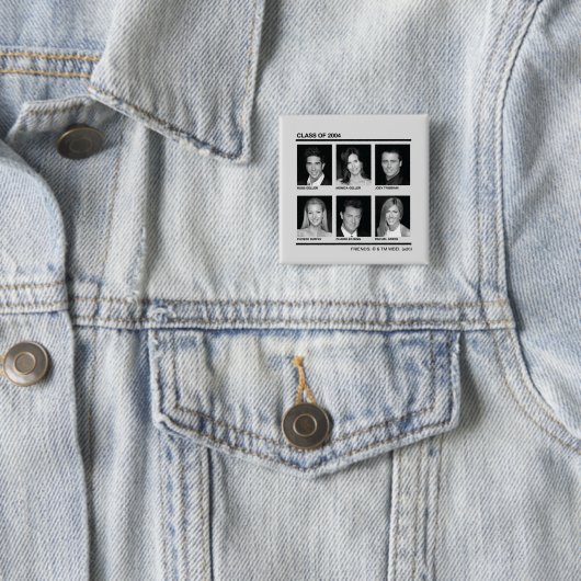 FRIENDS™ | Klasse 2004 Vierkante Button 5,1 Cm (In situ)