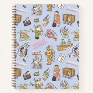 FRIENDS™ Kleurrijk Cartoonpatroon Notitieboek
