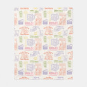 FRIENDS™ Kleurrijke Citaten Patroon Fleece Deken (Voorkant)