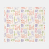 FRIENDS™ Kleurrijke Citaten Patroon Fleece Deken (Voorkant (Horizontaal))