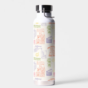 FRIENDS™ Kleurrijke Citaten Patroon Waterfles