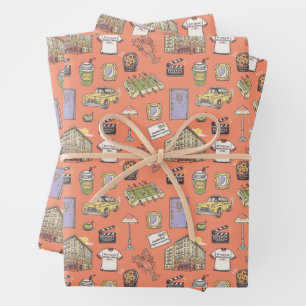 FRIENDS™ Kleurrijke Iconen Patroon Inpakpapier Vel