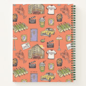 FRIENDS™ Kleurrijke Iconen Patroon Notitieboek (Achterkant)