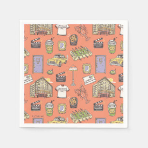 FRIENDS™ Kleurrijke Iconen Patroon Servet