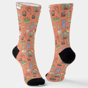 FRIENDS™ Kleurrijke Iconen Patroon Sokken