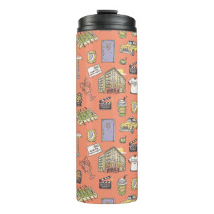 FRIENDS™ Kleurrijke Iconen Patroon Thermosbeker
