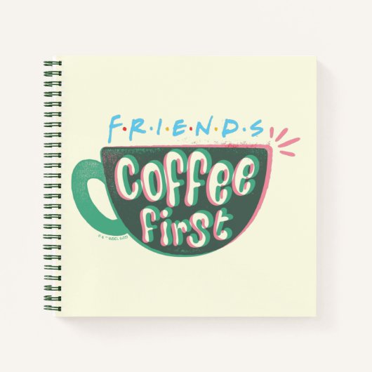 FRIENDS™ | Koffie eerst Notitieboek (Voorkant)